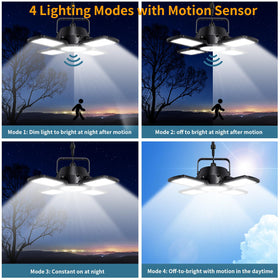 Auzev Solar Shed Light detects motion for hands-free nighttime lighting.