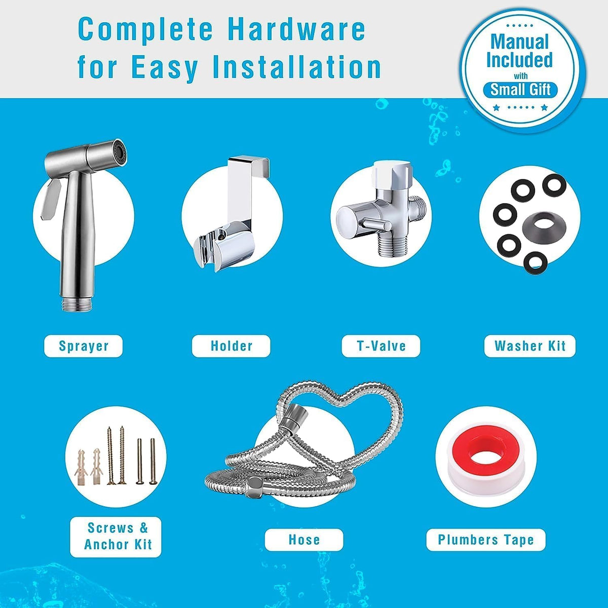 AVAbay multi-purpose sprayer works as a toilet shower, baby bath, and more.