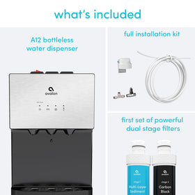 Avalon A12 three temperature settings showing cold, cool, and hot water options for versatile beverages.