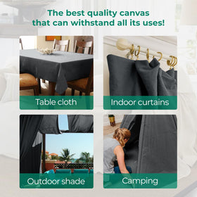 Avalon Home drop cloths machine washable in cold water for easy cleanup.