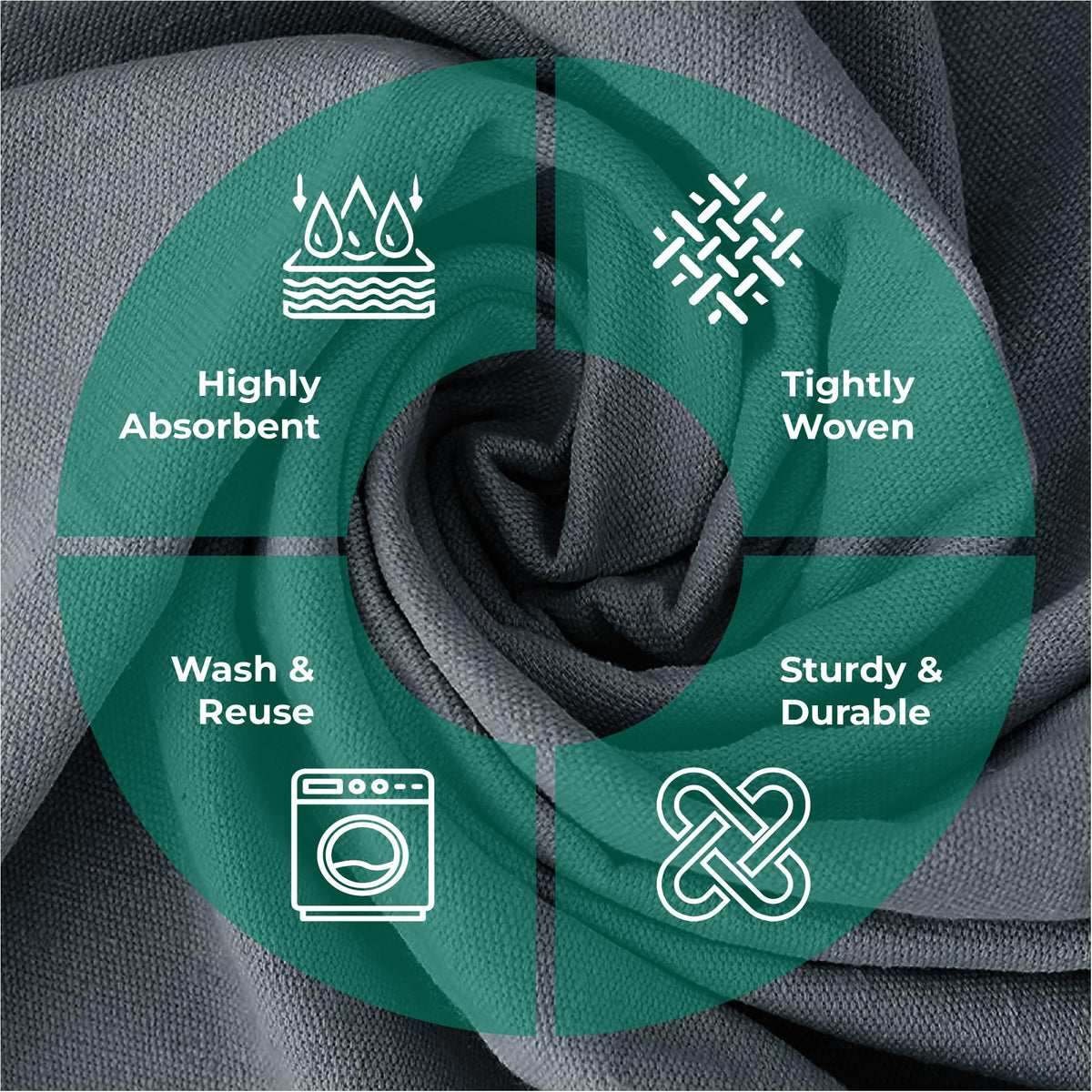 Avalon Home two-pack drop cloths unfold to shield large areas.