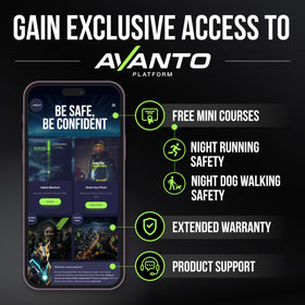Avanto LED Reflective Vest with adjustable straps ensures comfortable fit for various builds.