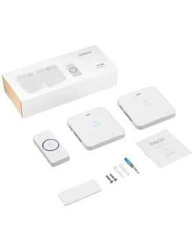 AVANTEK installation pack with screws and adhesive patch for quick setup.