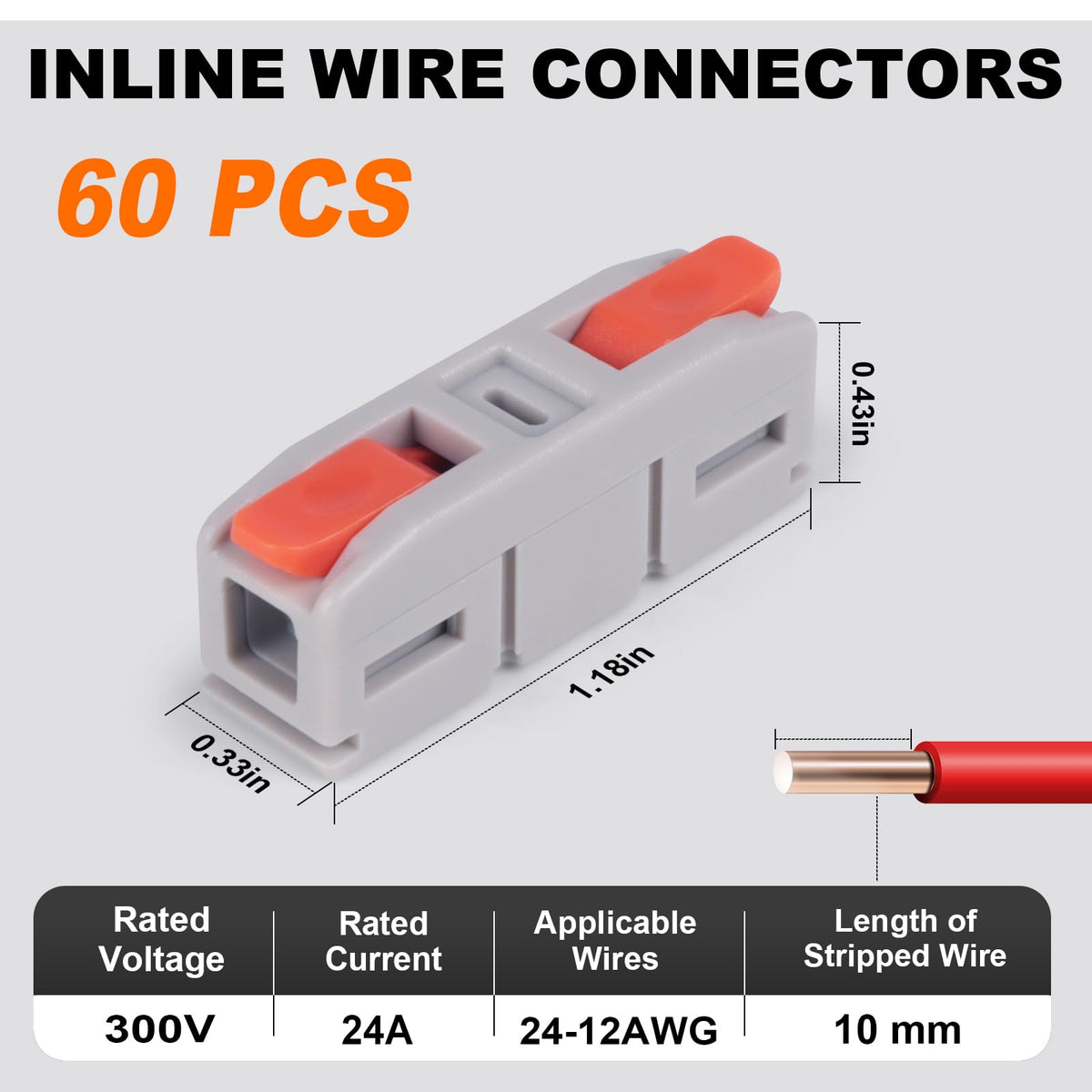 AVARBUVO mini push-in connector enabling tool-free wire insertion.