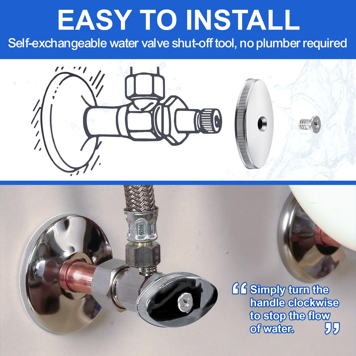 Avenuebool 90-degree shutoff design helps prevent leaks and overflows