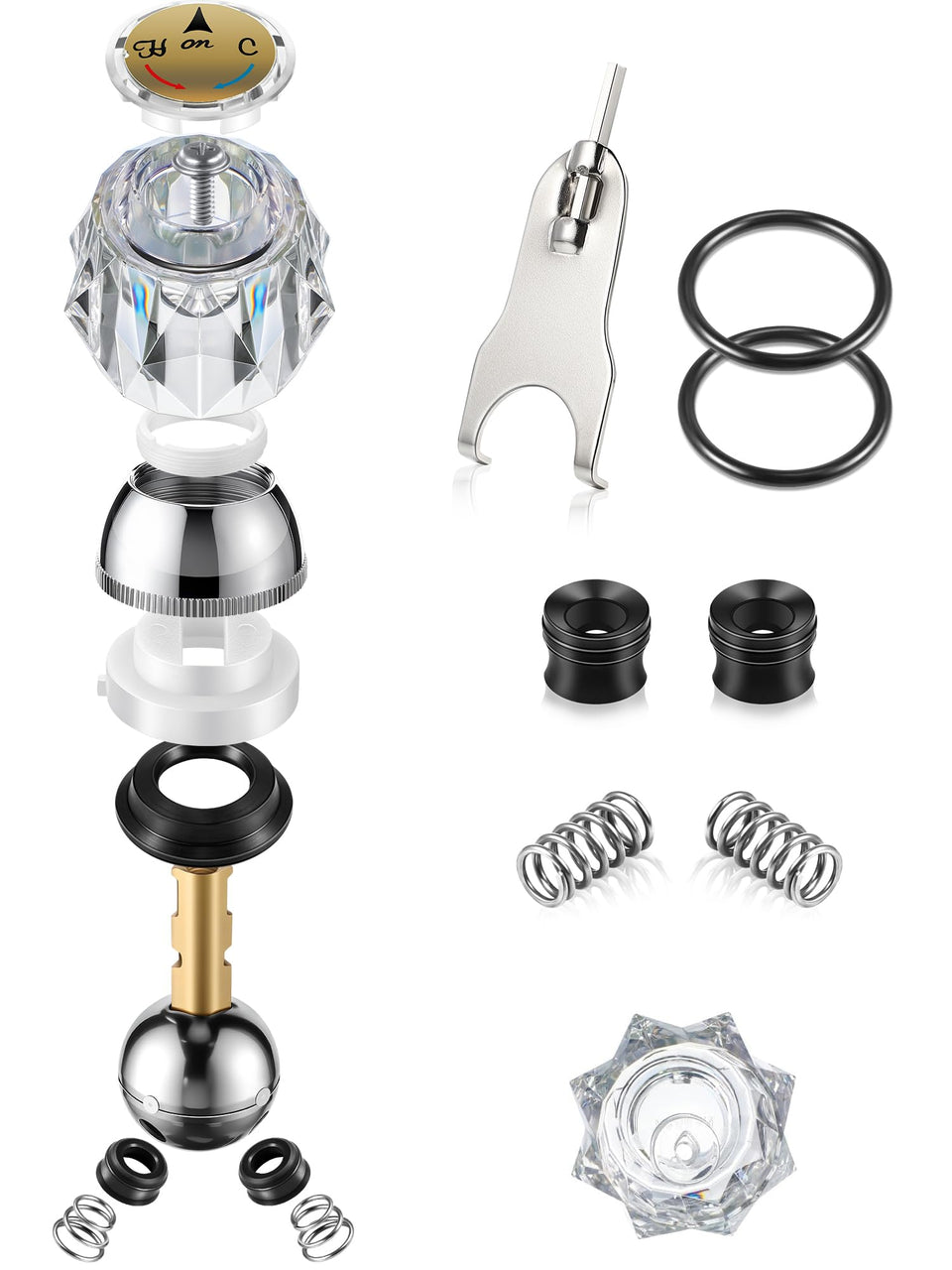 Avenuebool acrylic single-handle trim set shown for refreshed faucet look and leak prevention