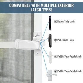 Avenuebool latch ready out of the box demonstrates simple installation for most doors.