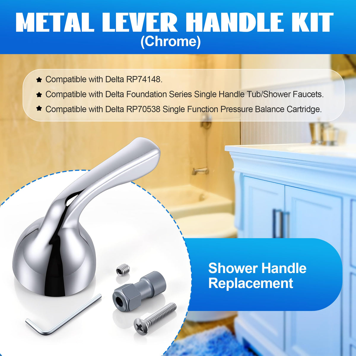 Avenuebool polished chrome close-up highlighting sleek, durable hardware.