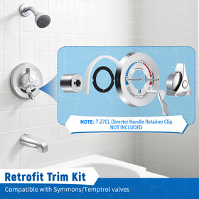 Avenuebool diverter handle for T-30 offers smooth, precise control.