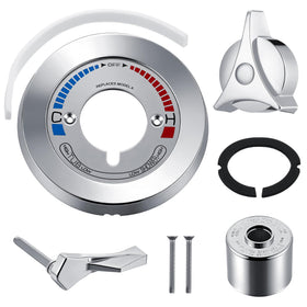 Avenuebool retrofit trim kit escutcheon hides blemishes for a refreshed shower.