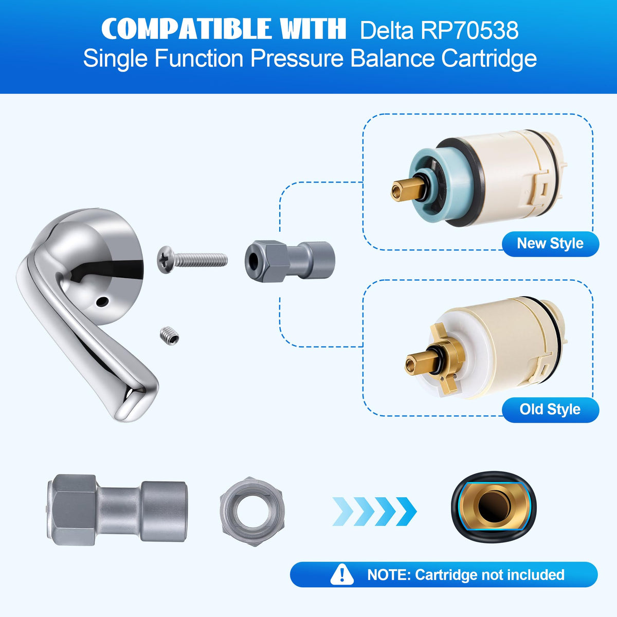 Avenuebool lever kit includes all necessary screws and adapters.