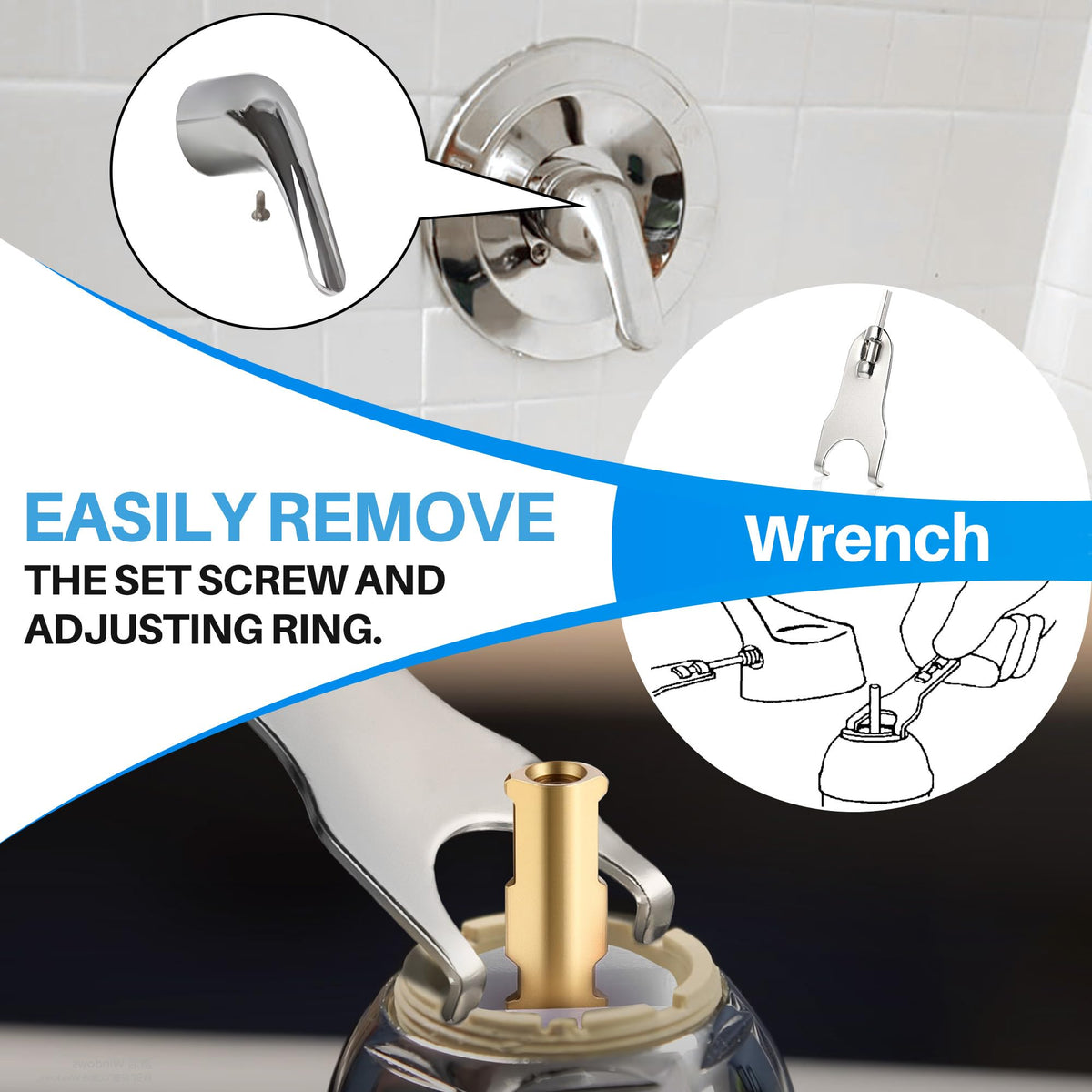 Avenuebool shower faucet repair kit included parts for DIY upgrades