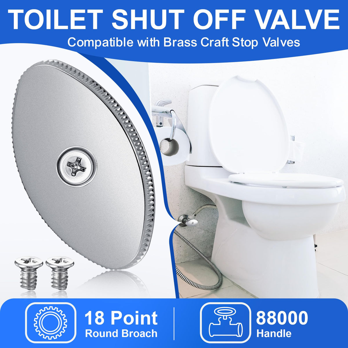 Avenuebool stainless steel screws highlighting durable mounting for valves