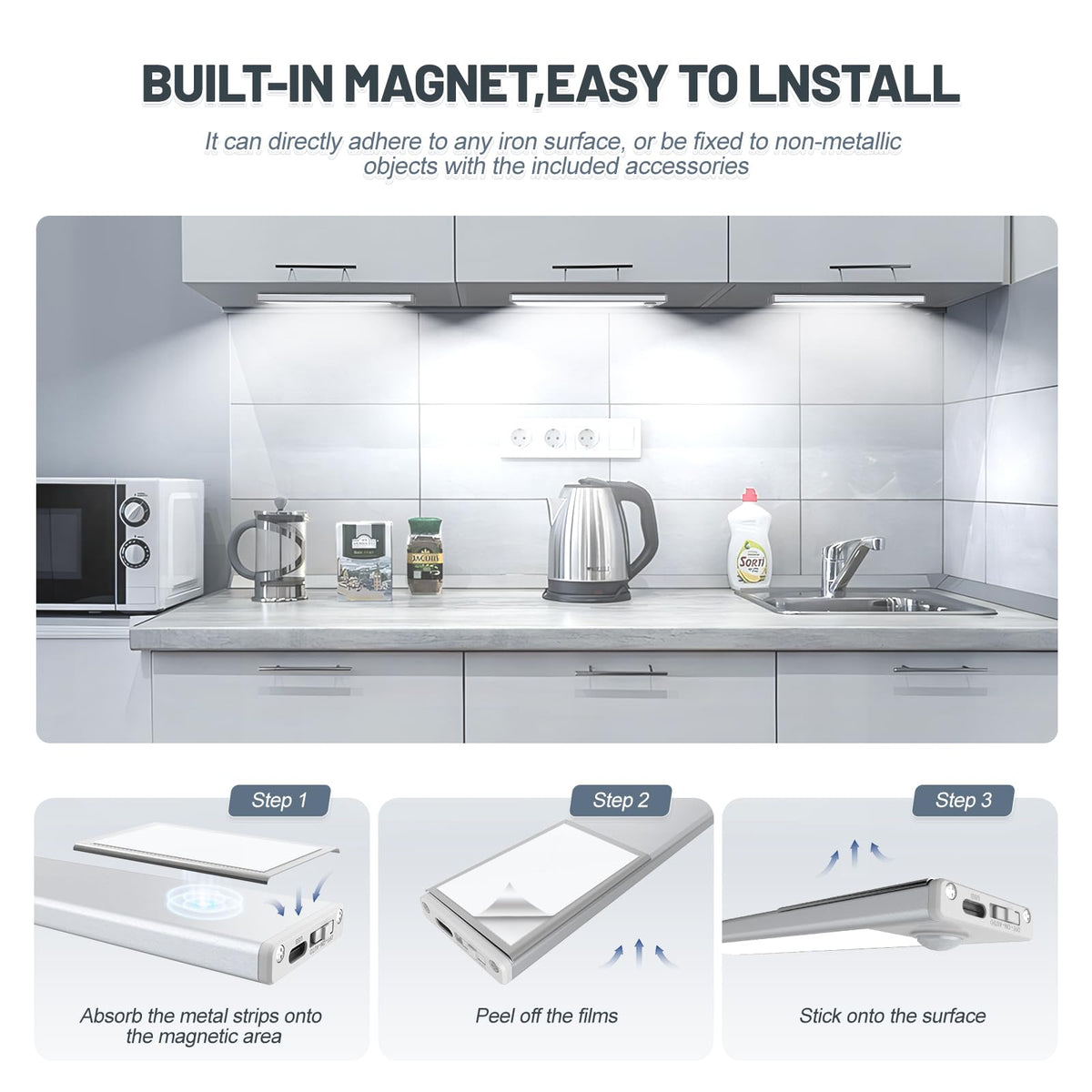 Aveva soft-eye-care light ideal for kitchens, closets, and hallways
