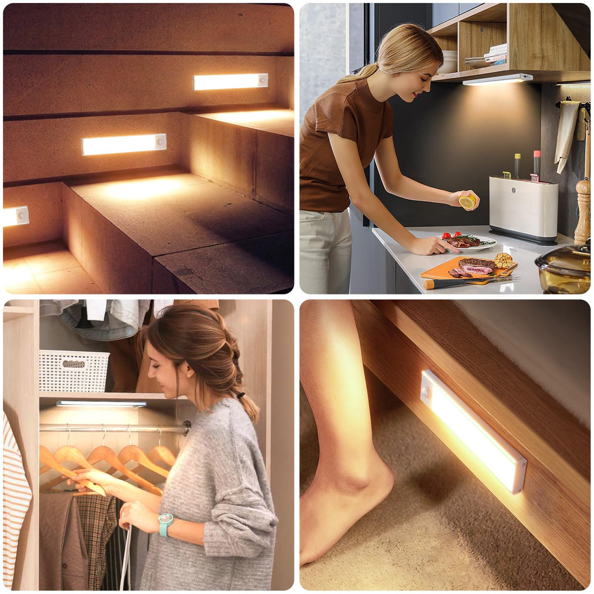 AVEVA versatile placements for kitchen, wardrobe, stairs and more.