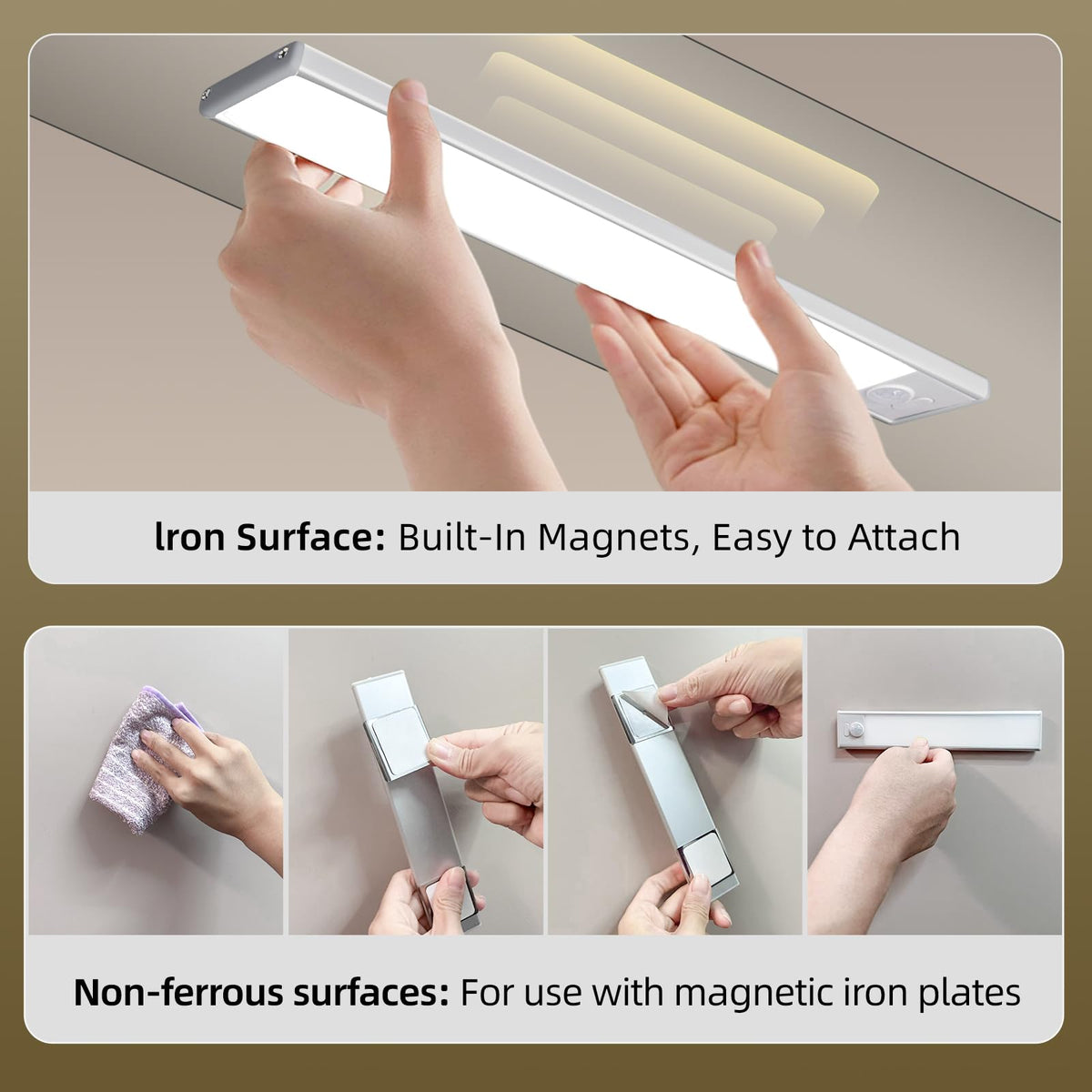 AVEVA wardrobe closet light improving visibility in a dark closet