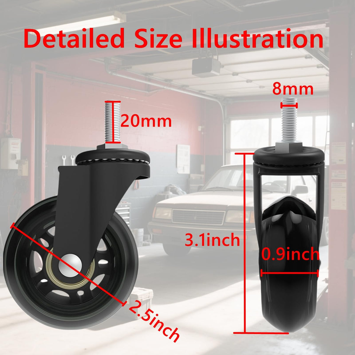 AVGGO rolling creeper with 360-degree rotation for smooth mechanic maneuvering