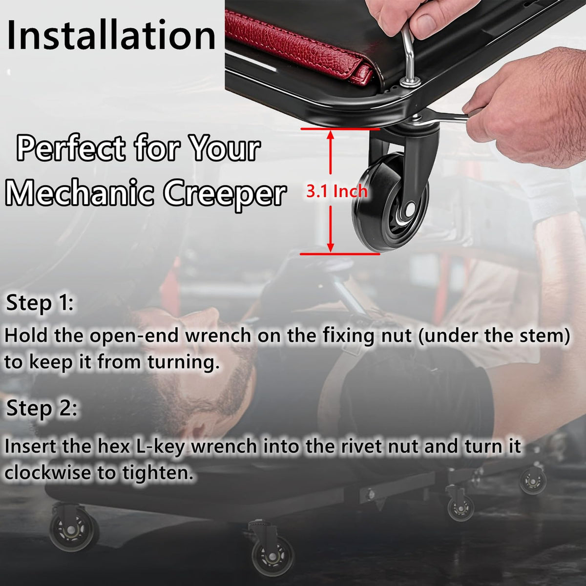 AVGGO multi-surface mobility works on hard floors and carpets for garage tasks