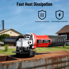 Avhrit angle grinder 412-inch cutting disc mounted for metal tasks.