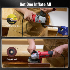 Avhrit angle grinder ergonomic grip for reduced user fatigue.