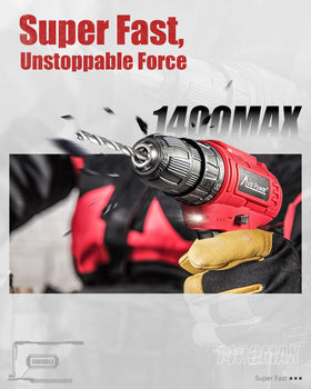 AVID POWER 12V drill torque settings up to 22 N m for precision