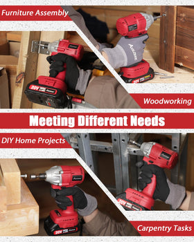 Decking installation example with AVID POWER 20V impact driver in use