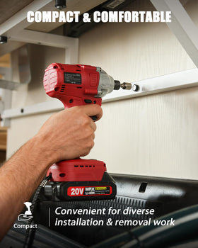 Sockets and bits kit with AVID POWER 20V brushless impact driver accessories
