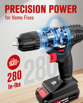 AVID POWER 20V battery pack provides enduring power for longer sessions.