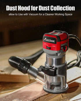 AVID POWER dust hood keeps the workspace cleaner