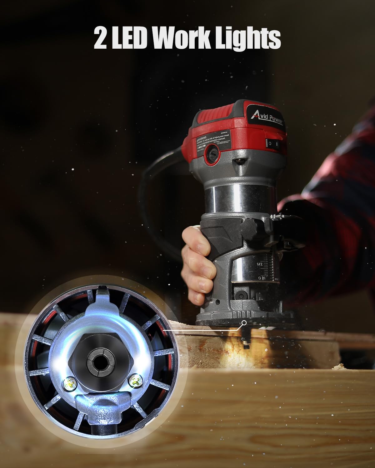AVID POWER ergonomic rubber grip for comfortable handling