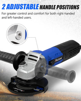 AVID POWER angle grinder two-position side handle supports both hands