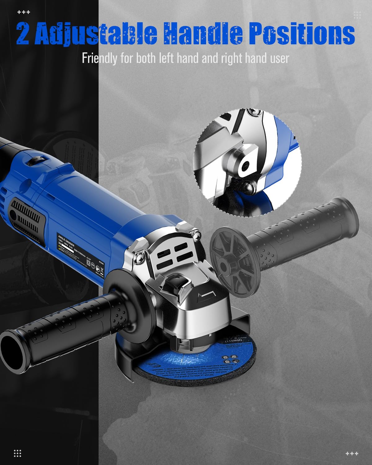Avid Power extended body design helps safer handling and reduced fatigue