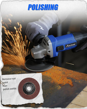 AVID POWER angle grinder safety guard adapts to spark direction