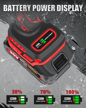 AVID POWER brushless drill includes 22-piece accessory kit for immediate project setup