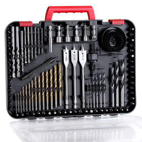 AVID POWER drill bit set case keeps bits organized for quick DIY projects.
