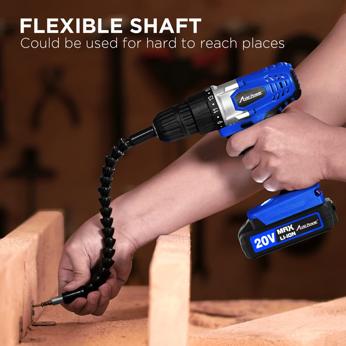 AVID POWER drill offers variable speed and torque for precision driving