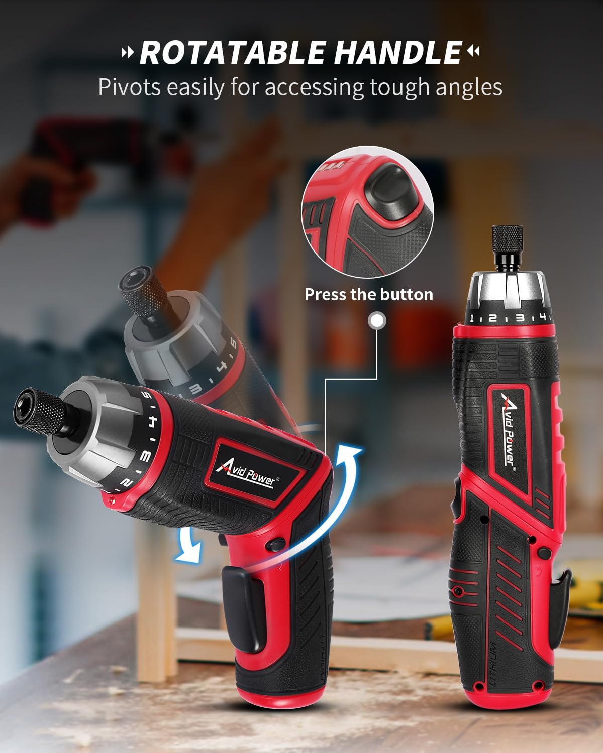 AVID POWER 1300mAh battery supports longer cordless sessions