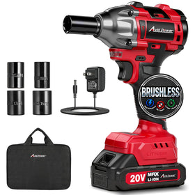AVID POWER impact wrench with battery attached for portable cordless power