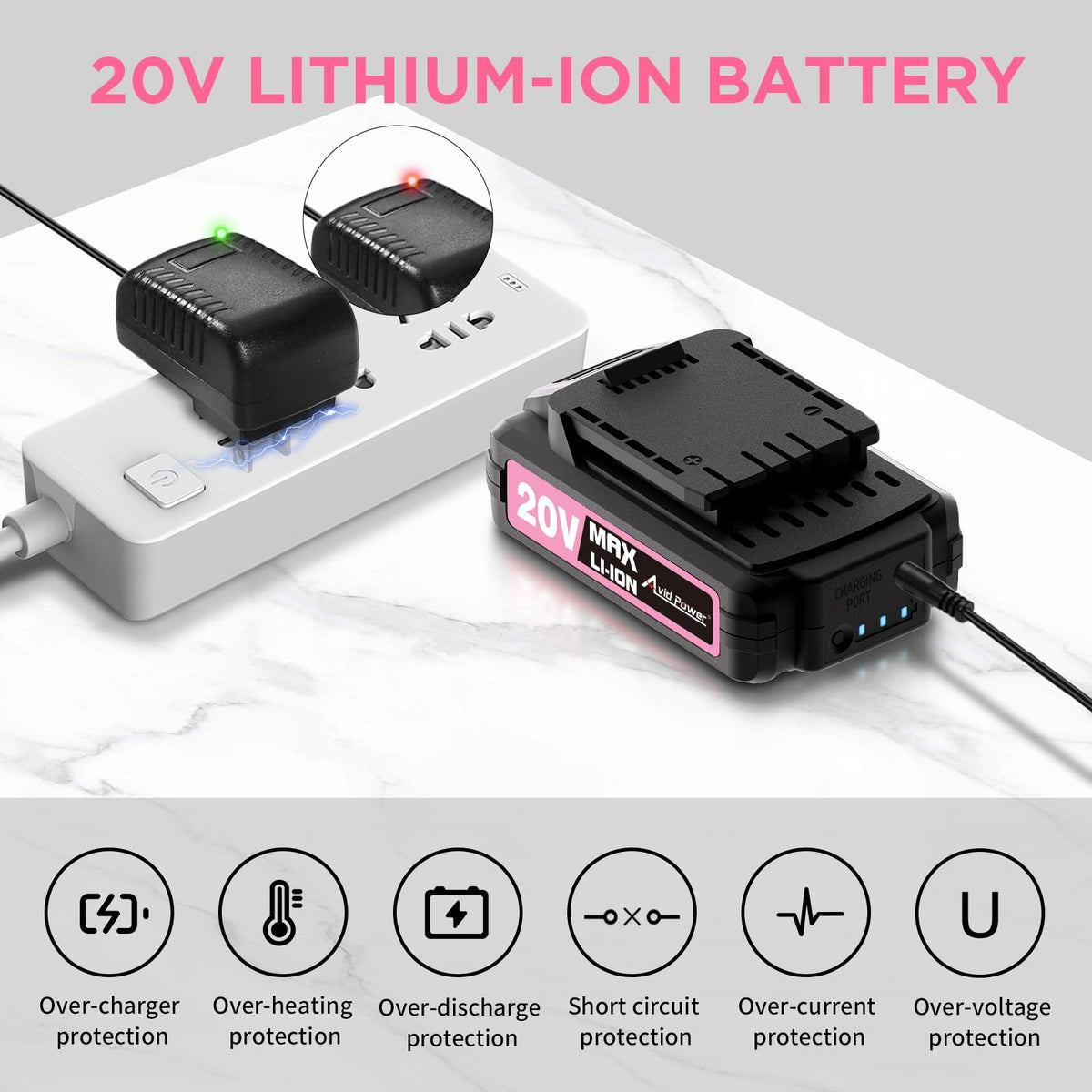 AVID POWER LED work light and grip improve precision in dim spaces