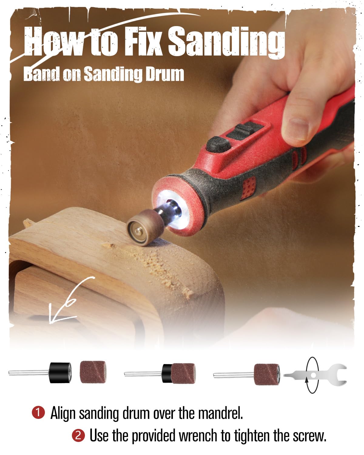 Versatile grinding-cutting-sanding-polishing tasks with AVID POWER rotary tool and accessories