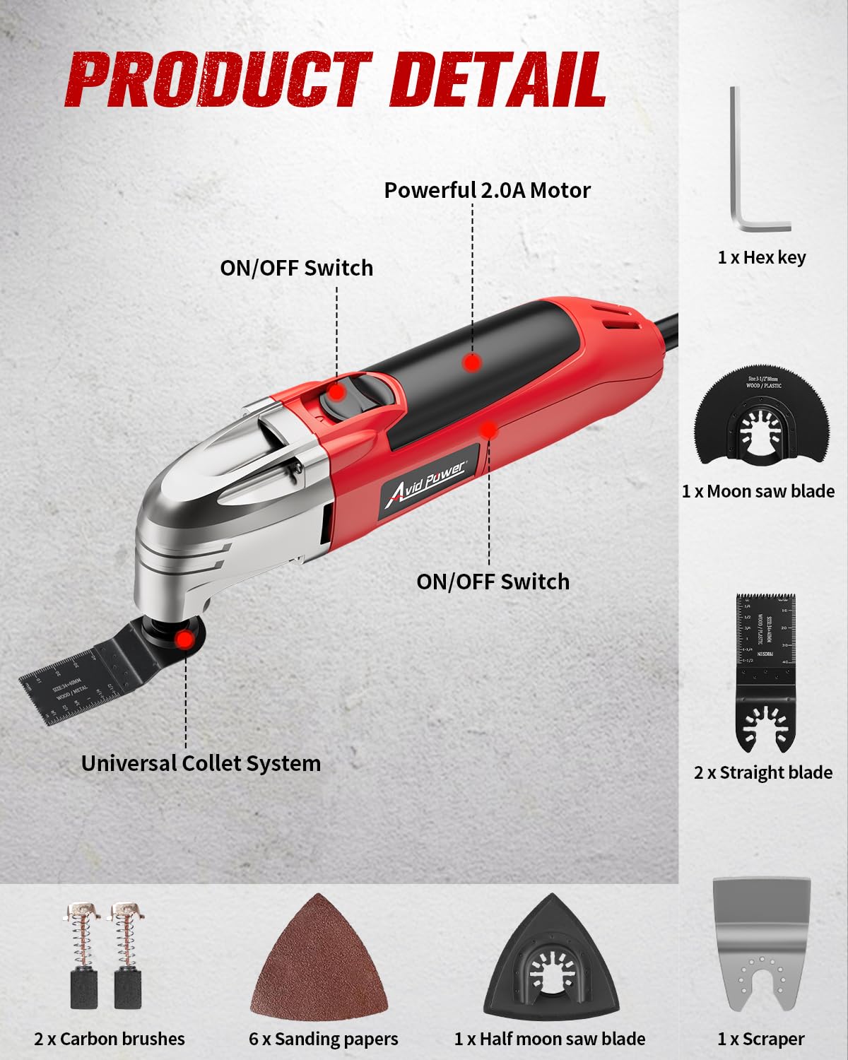 AVID POWER cutting blades are designed for clean, accurate cuts.