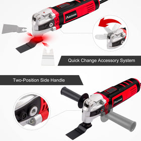 AVID POWER oscillating tool ergonomic auxiliary handle ensures stable control