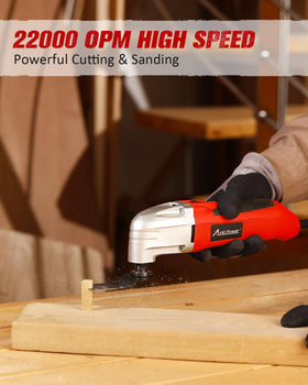 AVID POWER universal interface enables quick blade changes with compatible blades.