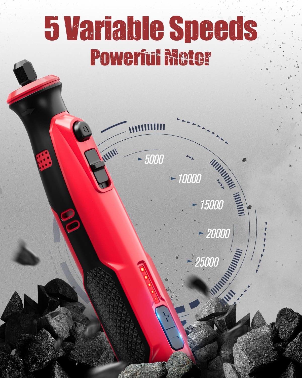AVID POWER 60-accessory case keeps bits organized for quick craft and repair tasks