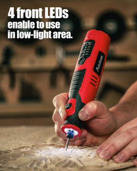 AVID POWER 60-accessory case packed with grinding, cutting, sanding bits.