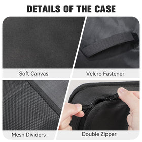 AVID POWER tool bag double zipper enables easy, smooth opening.