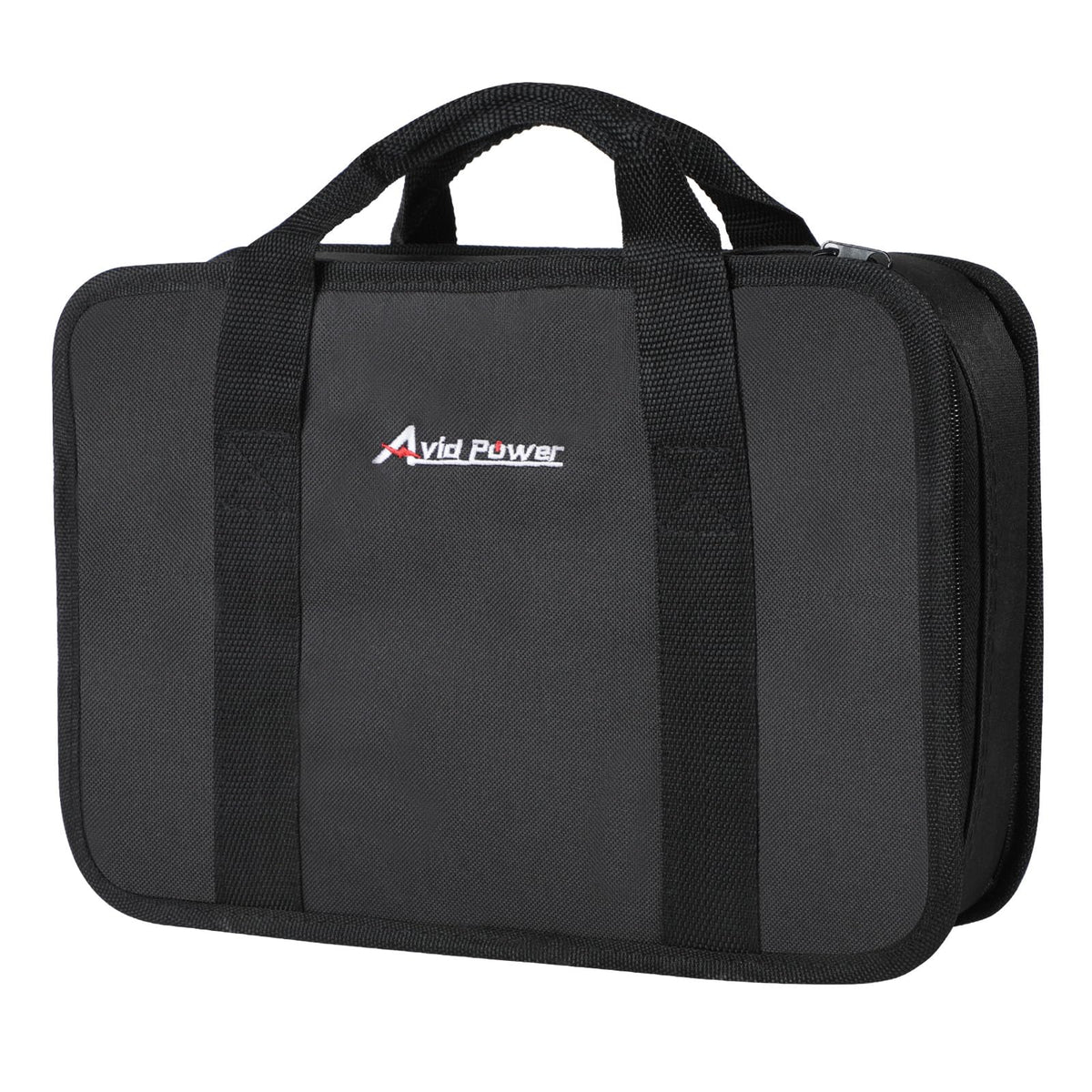 AVID POWER tool bag interior pockets store small items and manuals neatly.