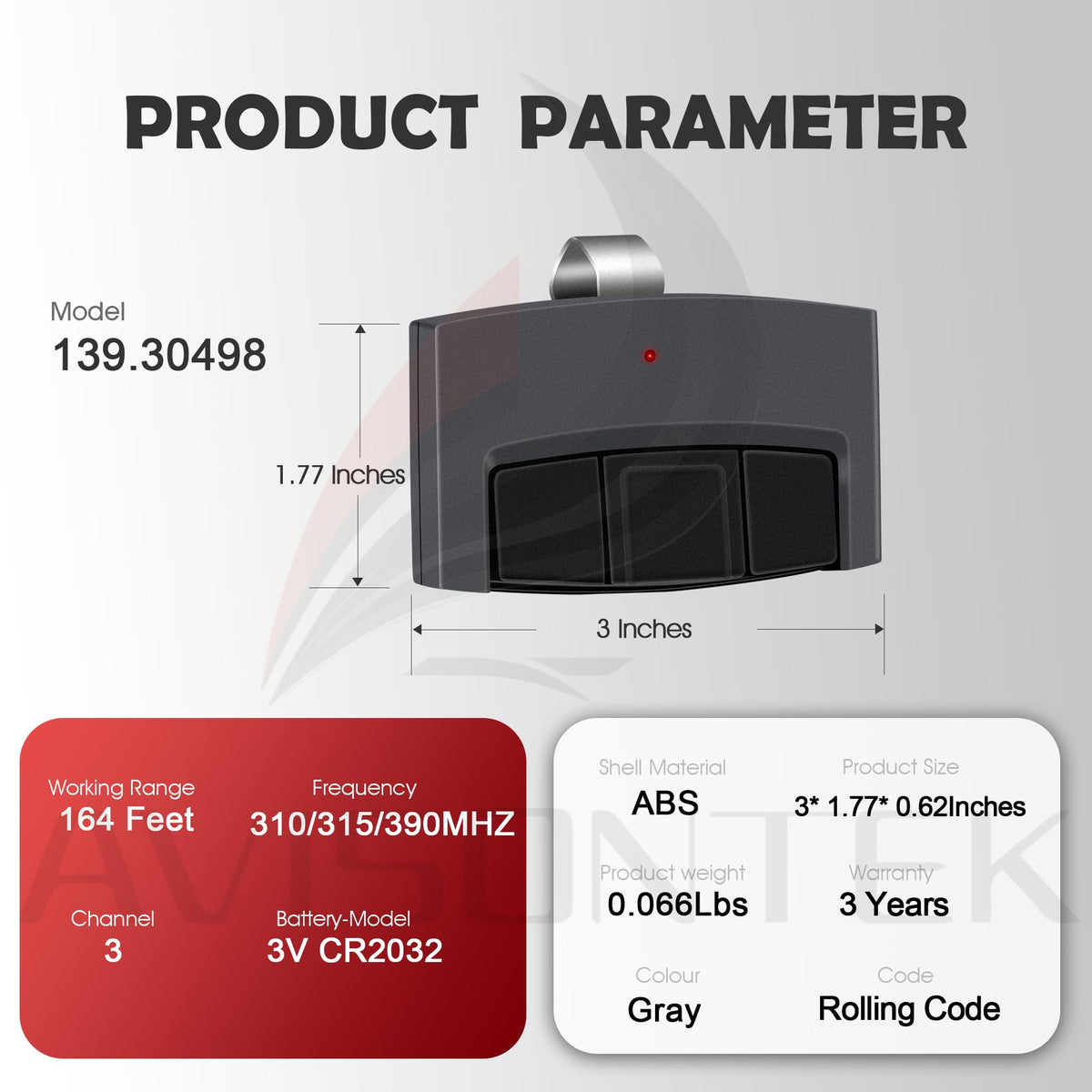 Avisontek 2 replacement compatibility label lists compatible models.