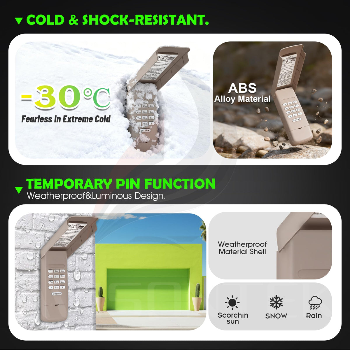 Avisontek 877Max keypad compatibility with LiftMaster and Chamberlain openers.