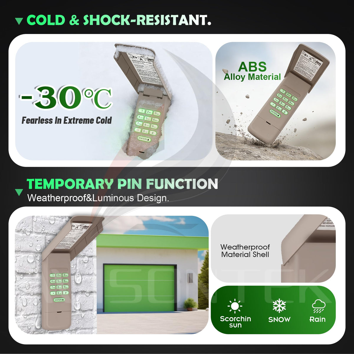 Avisontek 878Max keypad compatibility chart highlights LiftMaster compatibility.